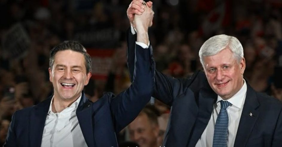 ستيفن هاربر يعلن دعمه الكامل لبيير بويلييفر  لرئاسة وزراء كندا