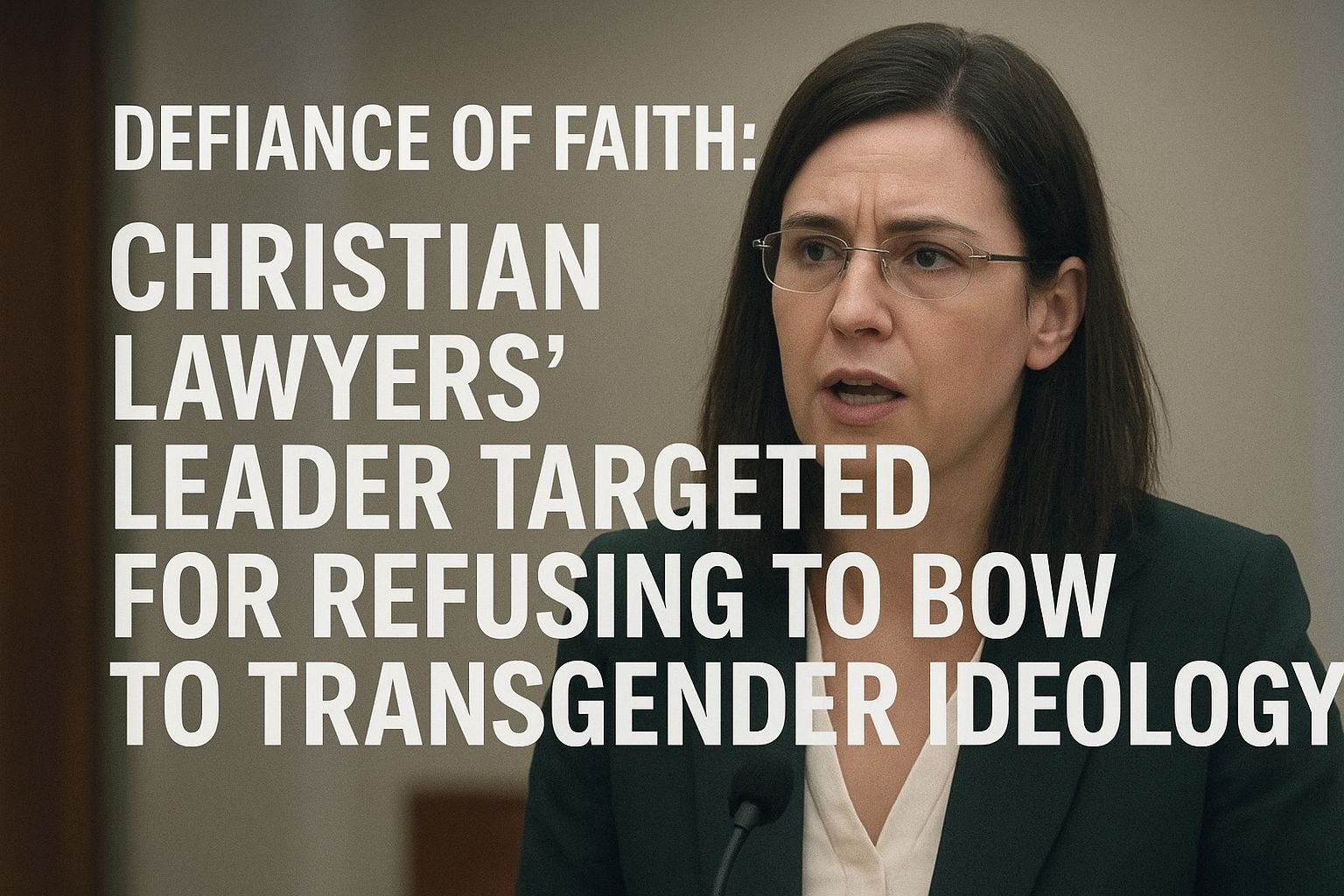 محاكمة الإيمان .. ملاحقة رئيسة “المحامون المسيحيون” لأنها قالت الحقيقة البيولوجية
